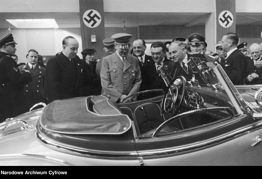 Adolf Hitler visits the international auto show
